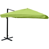 Mendler Luxus-Ampelschirm HWC-A96 Ø 430 cm grün ohne Ständer