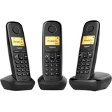 Gigaset A270 Trio Black, Telefon, Schwarz