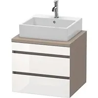 Duravit DuraStyle 60 x 54,8 cm, weiß hochglanz/basalt matt,