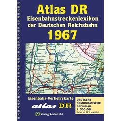 Eisenbahnstreckenlexikon der DDR 1967 als Buch von