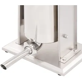 vidaXL Manueller Wurstfüller Silbern 10 L Edelstahl