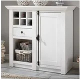 furn.design Kommode Hooge 105 x 100 x 45 cm Weiß