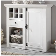 furn.design Kommode Hooge 105 x 100 x 45 cm Weiß