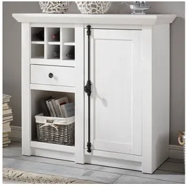 furn.design Kommode Hooge 105 x 100 x 45 cm Weiß