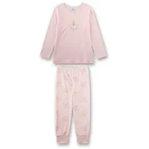 Sanetta Mädchen-Schlafanzug Langarm rosa Fee | Hochwertiger und bequemer Schlafanzug aus Baumwoll-Modal-Mix. - 140