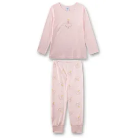 Sanetta Mädchen-Schlafanzug Langarm rosa Fee | Hochwertiger und bequemer Schlafanzug aus Baumwoll-Modal-Mix. - 140