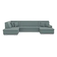 DOMO collection Wohnlandschaft U-Form Polyester 3-Sitzer Mint