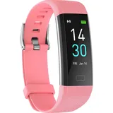 Damen Herren Smartwatch (3,9 cm/1,3 Zoll, iOS Android) Fitnesstracker Smartwatch, IP67 wasserdicht, Herzfrequenz, Blutdruck, Blutsauerstoff, Schlaf