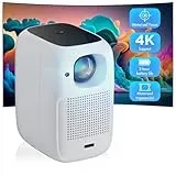 HDeye V1 Mini Beamer Handy Klein Tragbarer Projektor Heimkino 5G+2.4G WiFi Bluetooth 1080P 4K für iOS/Andorid/Laptop Schwarz