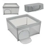 Kinderkraft Laufgitter, playpen ZIKI grey (126.50 cm, 126.50 cm)