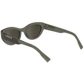 Lacoste L6013S Unisex-Sonnenbrille Vollrand Butterfly Kunststoff-Gestell, grün