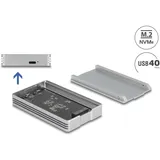 DeLock USB4 40 Gbps Gehäuse für 1 x M.2 NVMe SSD - werkzeugfrei,