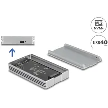 DeLock USB4 40 Gbps Gehäuse für 1 x M.2 NVMe SSD - werkzeugfrei,