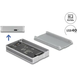 DeLock USB4 40 Gbps Gehäuse für 1 x M.2 NVMe SSD - werkzeugfrei,