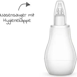 Philips AVENT Babypflege-Set – Starter-Set mit 9 Zubehörteilen: Nagelknipser, Schere, 3 Nagelfeilen, Kamm, Haarbürste, Nasensauger und Fingerzahnbürste (Modell SCH401/00)