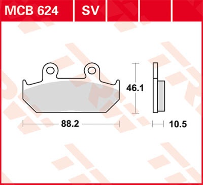 TRW Lucas Remvoering MCB624