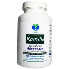 VitalLife Echte Kamille Kamillenblüten Kapseln 180 St.