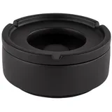 APS Windaschenbecher "ELEMENT", mit möbelschonender Unterseite, Beton, Schwarz, Ø 10,5 cm