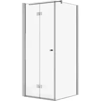 Schöner Wohnen Gretia Duschtür links 80 x 200 cm silber Metall