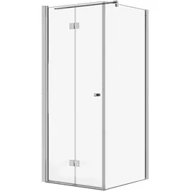 Schöner Wohnen Gretia Duschtür links 80 x 200 cm silber Metall