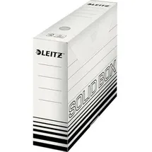 Leitz Archivbox 6127-00-01, Dateiablagebox Karton schwarz, Weiß
