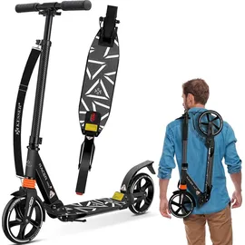 Kesser KESSER® Cityroller Scooter 205mm Räder PU Big Wheel - Pro-S Tretroller mit Doppel Federung, City-Roller, klappbar und Höhenverstellbar, Kickscooter für Erwachsene und Kinder