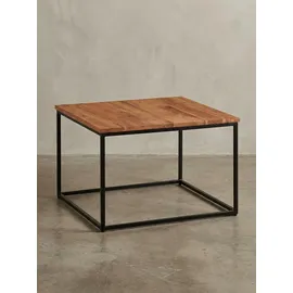 KADIMA DESIGN Couchtisch Industrial Beige Akazie 60 x 41 x 60 cm