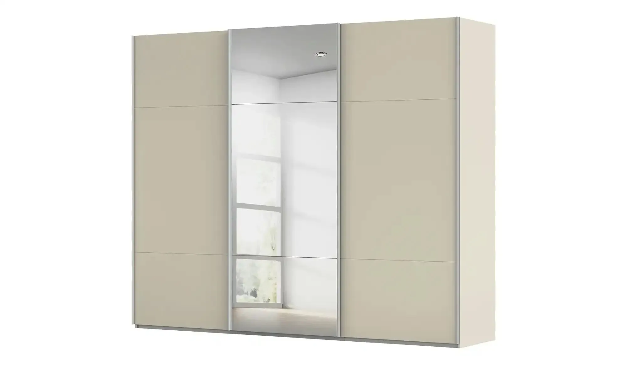 meinSchrank Schwebetürenschrank inklusive Zubehör Regina , beige , Maße (cm): B: 271 H: 223 T: 68.0