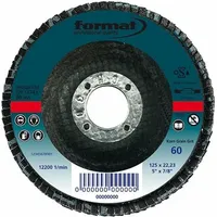 FORMAT Schleifmopteller mit Kunstharzbindung 115mm K80