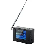 AURSINC AQ1 SI4732 tragbares Mini-Radio FM AM (MW SW) SSB (LSB USB), Vollband-Radio, 7,1 cm (2,8 Zoll) Touchscreen, 2500-mAh-Akku, mit Antenne, großem Lautsprecher und besserem Empfang