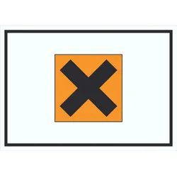Schild Gefahrensymbol Gesundheitsschädlich Symbol Kreuz A1 (594x841mm)