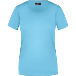 Damen Rundhals T-Shirt - Farbe blau - Größe M