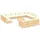 vidaXL Garten-Lounge-Set 14-tlg. creme Kiefernholz