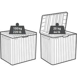 KETER Garten Aufbewahrungsbox City 113 L 5360 x 890 cm Grau