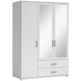 Stella Trading Ivar Kleiderschrank Weiß - 125 x 190 x 51 cm