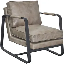 LC Home Ledersessel »Kansas« Leder creme Industrial Clubsessel
