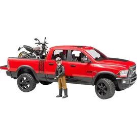 Bruder 02502 - RAM 2500 Power Wagon mit Ducati Desert Sled 1:16