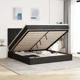 vidaXL Ottoman-Bett 200 x 200 cm Schwarz
