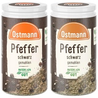 Ostmann Pfeffer schwarz gemahlen, 40 g (Verpackungsdesign kann abweichen) (Packung mit 2)