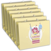 Clairefontaine 6x Geschenktasche Shopping 37x11,8x27,5 cm), Fairy 32415-6C