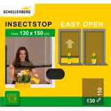 Schellenberg Einfach Zu öffnendes Moskitonetz 130x150 cm, anthrazit