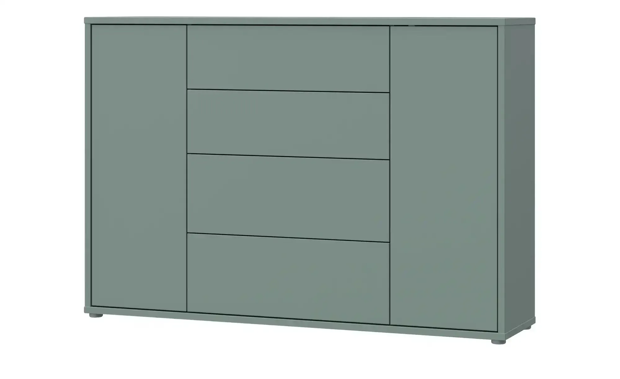 Sideboard  Bolognano , grün , Maße (cm): B: 144,2 H: 99,1 T: 34.9