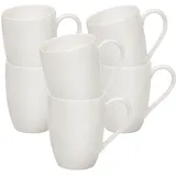 Villeroy & Boch Vivo Basic White Kaffeebecher 6er Set weiß
