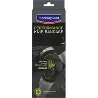 Hansaplast Sport & Bewegung Bandagen & Tapes Performance Knie-Bandage S/M Oberhalb des Knies 38,5 - 44,5 cm oder Unterhalb des Knies 33,0 - 39,0 cm