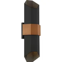 Elstead Lighting Chasm Outdoor Wandleuchte schwarz matt Quoizel QZ-CHASM-L-BKW