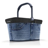 reisenthel Gilching Angebot Einkaufskorb carrybag Plus passendes Cover Sichtschutz Abdeckung (frame jeans classic blue)