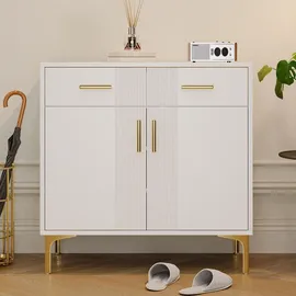 stilvora Sideboard 80 x 79,5 x 35 cm Weiß