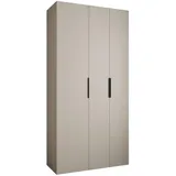 abiks möbel Drehtürenschrank COMO 120 x 245,5 x 40 cm Schwarz
