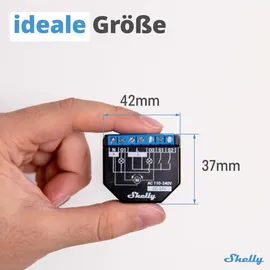 Shelly Plus 2PM Wlan 2 Kanäle Smart Relais Schalter | Rolladenschalter mit Stromverbrauchsmessung | Hausautomation | Google Home Alexa Zubehör | iOS Android App (4 Pack)
