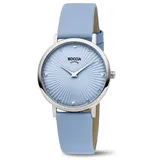 Boccia Damen Armbanduhr Trend 3365-01 Titan Lederband hellblau